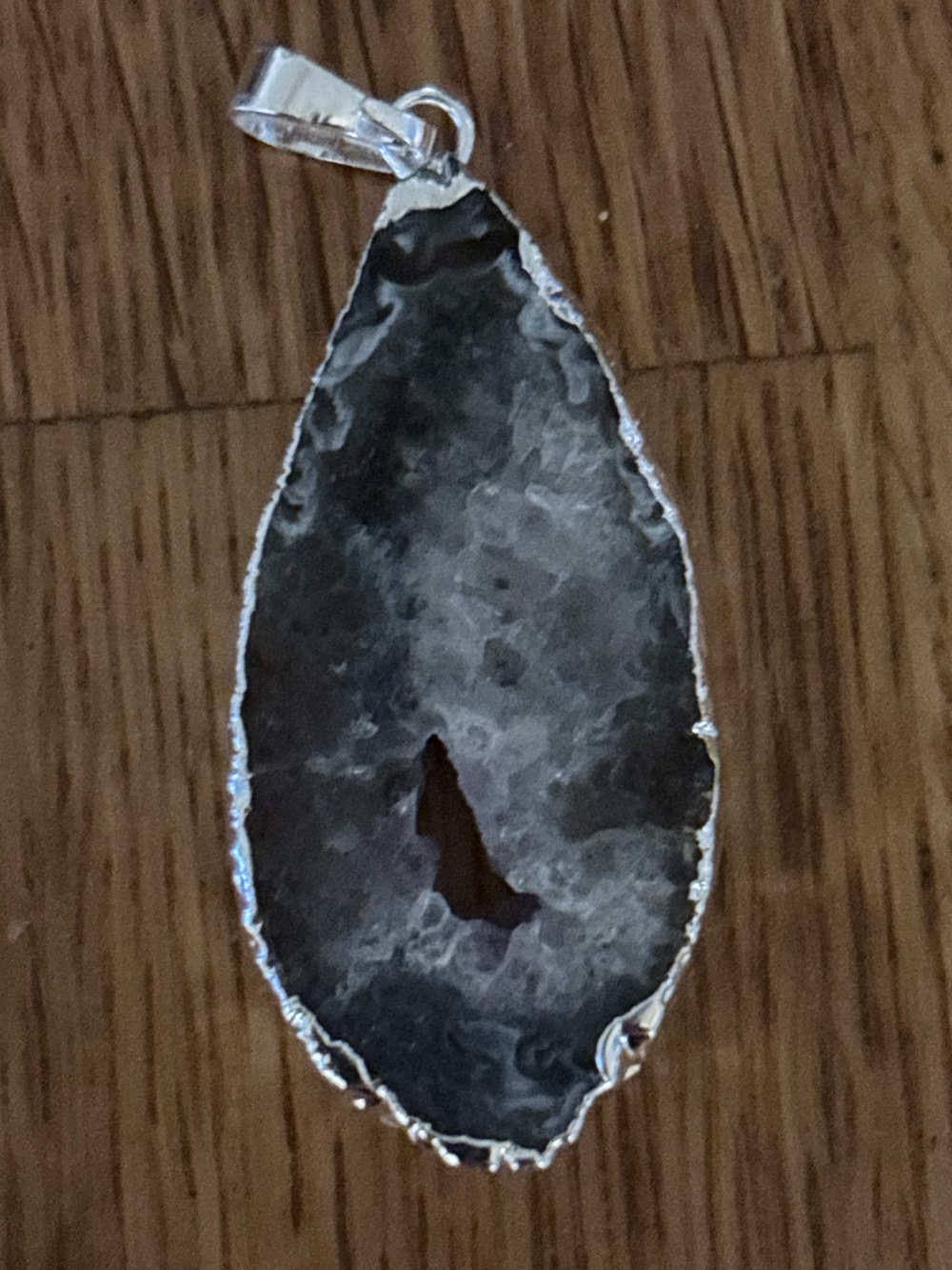 Natural Agate Quartz Geode Druzy Slice Pendant Jewelery